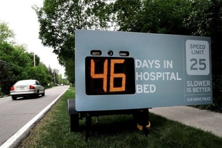 Illustration for article titled Mobile Speed Display Signs Used For Propaganda